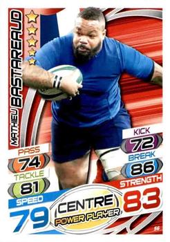 2015 Topps Rugby Attax #56 Mathieu Bastareaud Front